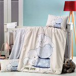Детское постельное белье в кроватку Victoria BABY FROZEN хлопковый ранфорс, фото, фотография