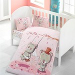 Детское постельное белье в кроватку Victoria BABY PINK DREAM хлопковый ранфорс, фото, фотография