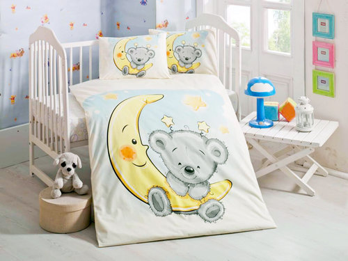 Детское постельное белье в кроватку Victoria BABY PITIRCIK хлопковый ранфорс, фото, фотография