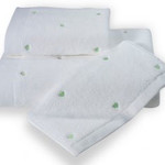 Набор полотенец для ванной 50х100, 75х150 Soft Cotton LOVE хлопковый микрокоттон зелёный, фото, фотография