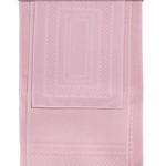 Набор ковриков для ванной 3 пр. Hobby Home Collection CHEQUERS хлопковая махра розовый, фото, фотография