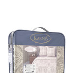 Постельное белье Karna FLOWEN хлопковый трикотаж 1,5 спальный, фото, фотография
