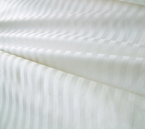 Постельное белье Tango STRIPE хлопковый сатин-жаккард белый 1,5 спальный, фото, фотография