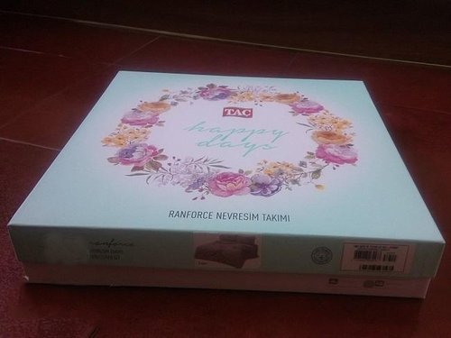 Постельное белье TAC HAPPY DAYS PINK хлопковый ранфорс пудра евро, фото, фотография