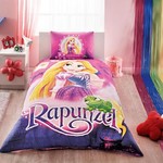 Детское постельное белье TAC RAPUNZEL хлопковый ранфорс 1,5 спальный, фото, фотография