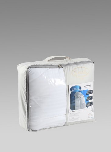 Одеяло Karna VIA микрогель/страйп-сатин 195х215, фото, фотография