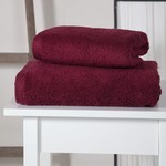 Полотенце для ванной Karna APOLLO хлопковый микрокоттон бордовый 70х140, фото, фотография