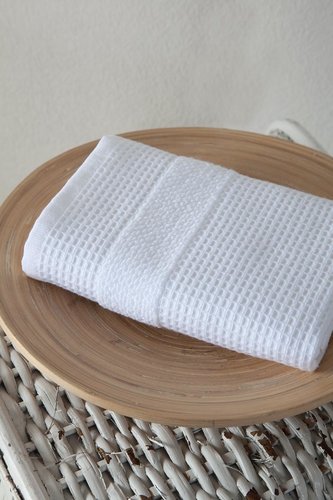 Кухонное полотенце Karna TRUVA хлопковый микрокоттон белый 40х60, фото, фотография