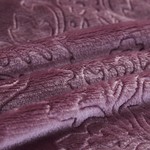 Плед-покрывало Karna DARVIN велсофт фиолетовый 220х240, фото, фотография