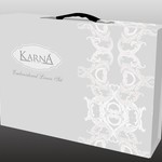 Постельное белье Karna VALENCIA хлопковый сатин делюкс светло-лавандовый евро, фото, фотография