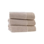 Набор полотенец для ванной 50х100, 75х150 Soft Cotton HAZEL хлопковая махра светло-бежевый, фото, фотография