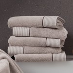 Набор полотенец для ванной 50х100, 75х150 Soft Cotton LINEN хлопковая махра серый, фото, фотография