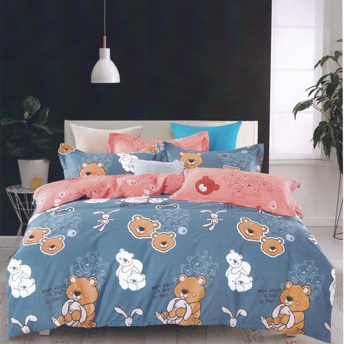 Комплект подросткового постельного белья Karna DELUX BEALS хлопковый сатин 1,5 спальный, фото, фотография