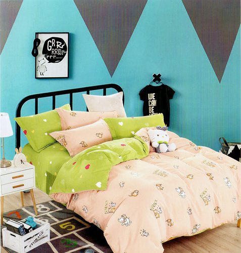 Комплект подросткового постельного белья Karna DELUX DOBY хлопковый сатин 1,5 спальный, фото, фотография