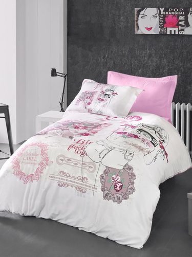 Комплект подросткового постельного белья First Choice LAVONNE хлопковый ранфорс розовый 1,5 спальный, фото, фотография