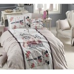 Комплект подросткового постельного белья First Choice MAGAZINE хлопковый ранфорс делюкс бежевый 1,5 спальный, фото, фотография