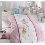 Комплект подросткового постельного белья First Choice BUTTERFLY хлопковый ранфорс делюкс розовый 1,5 спальный, фото, фотография