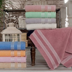 Полотенце для ванной Karna PETEK хлопковая махра грязно-розовый 50х100, фото, фотография