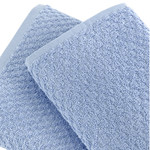 Полотенце для ванной Karna DAMA хлопковая махра голубой 70х140, фото, фотография