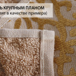 Полотенце для ванной Karna SAHRA махра хлопок коричневый 50х90, фото, фотография