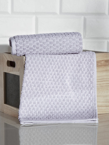 Кухонное полотенце Karna DAMA хлопковая махра серый 40х60, фото, фотография