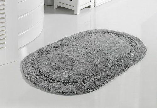 Коврик для ванной Modalin RACET хлопок серый 60х100, фото, фотография