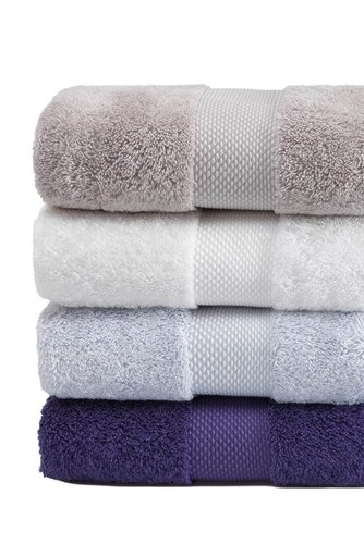 Полотенце для ванной Soft Cotton DELUXE махра хлопок/модал фиолетовый 75х150, фото, фотография