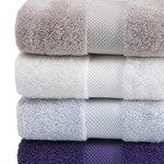 Полотенце для ванной Soft Cotton DELUXE махра хлопок/модал баклажан 75х150, фото, фотография