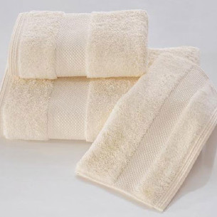 Набор полотенец для ванной в подарочной упаковке 32х50 3 шт. Soft Cotton DELUXE хлопковая махра экрю