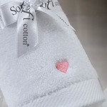 Полотенце для ванной Soft Cotton LOVE микрокоттон красный 75х150, фото, фотография