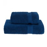 Набор полотенец для ванной 50х100, 75х150 Soft Cotton LANE хлопковая махра голубой, фото, фотография