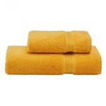 Набор полотенец для ванной 50х100, 75х150 Soft Cotton LANE хлопковая махра жёлтый, фото, фотография
