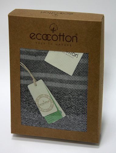 Пештемаль (пляжное полотенце, палантин) Ecocotton MILA органический хлопок серый 90х180, фото, фотография