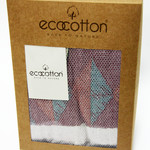 Пештемаль (пляжное полотенце, палантин) Ecocotton KAAN органический хлопок антрацит 90х180, фото, фотография