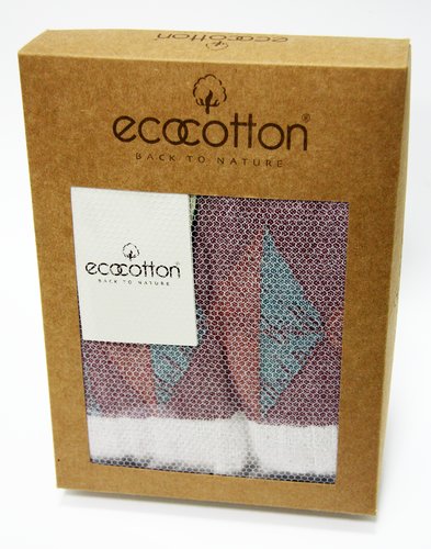 Пештемаль (пляжное полотенце, палантин) Ecocotton KAAN органический хлопок антрацит 90х180, фото, фотография