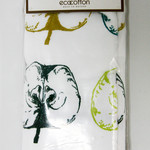 Набор кухонных полотенец 45х65 2 шт. Ecocotton APPLEART органический хлопок белый+зелёный, фото, фотография