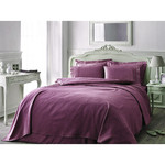 Постельное белье Tivolyo Home PUNTO хлопковый люкс-сатин фиолетовый 1,5 спальный, фото, фотография