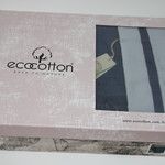 Постельное белье с покрывалом пике для укрывания Ecocotton BALERA органический хлопок голубой евро, фото, фотография