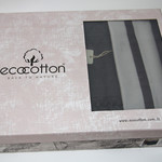 Постельное белье с покрывалом пике для укрывания Ecocotton BALERA органический хлопок антрацит евро, фото, фотография