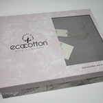 Плед-покрывало Ecocotton DORA органический хлопок серый 220х240, фото, фотография
