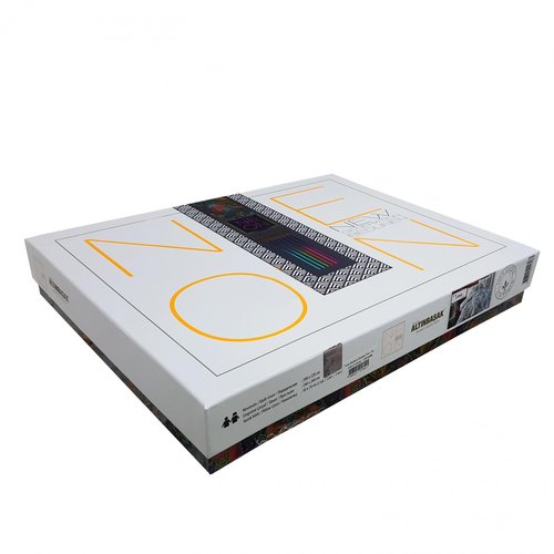 Постельное белье Altinbasak NEON HUELLA хлопковый ранфорс кремовый евро, фото, фотография