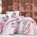 Постельное белье Altinbasak NEON ESMERALDA хлопковый ранфорс розовый 1,5 спальный, фото, фотография