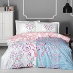 Постельное белье Altinbasak NEON MONALIZA хлопковый ранфорс ментол евро, фото, фотография