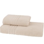 Полотенце для ванной Soft Cotton ARIA хлопковая махра бежевый 75х150, фото, фотография