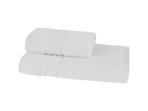 Полотенце для ванной Soft Cotton ARIA хлопковая махра белый 75х150, фото, фотография