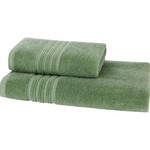 Полотенце для ванной Soft Cotton ARIA хлопковая махра зелёный 75х150, фото, фотография
