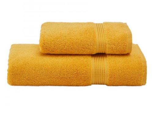 Полотенце для ванной Soft Cotton LANE хлопковая махра жёлтый 50х100, фото, фотография