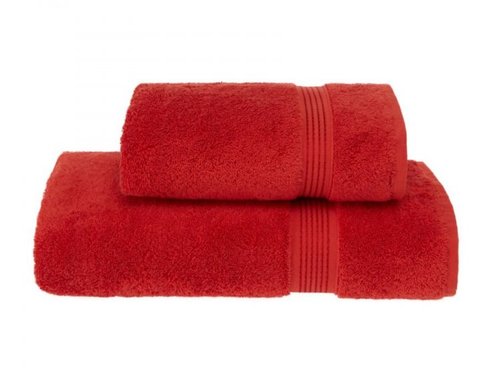 Полотенце для ванной Soft Cotton LANE хлопковая махра красный 75х150, фото, фотография