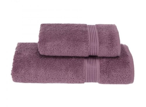 Полотенце для ванной Soft Cotton LANE хлопковая махра лиловый 50х100, фото, фотография
