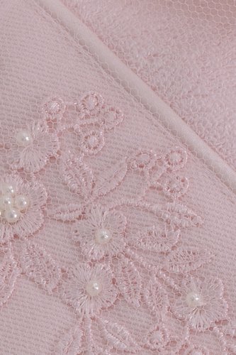 Полотенце для ванной Soft Cotton MASAL бамбуково-хлопковая махра розовый 85х150, фото, фотография
